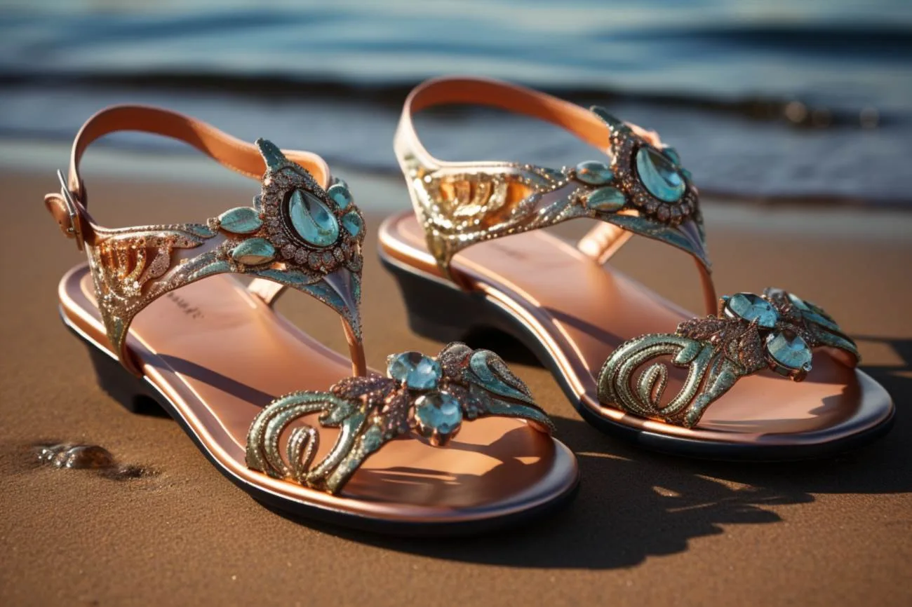 Dámske sandále s kamienkami: elegantná a štýlová voľba pre každú príležitosť