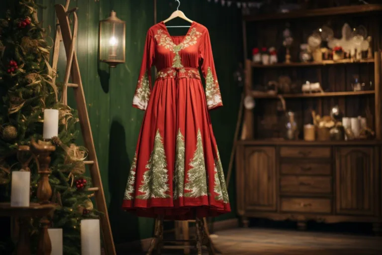 Dámske šaty s vianočným motívom